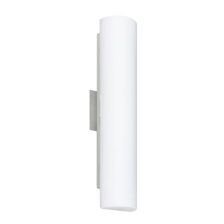 Besa Lighting Baaz 20 Wall Sconce, Opal Matte, Satin Nickel Finish, 2x5W LED 786007-LED-SN